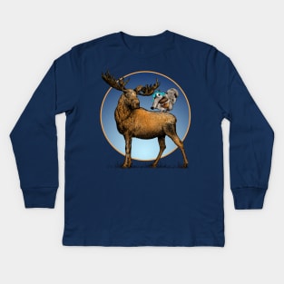 Moose and Squirrel Kids Long Sleeve T-Shirt